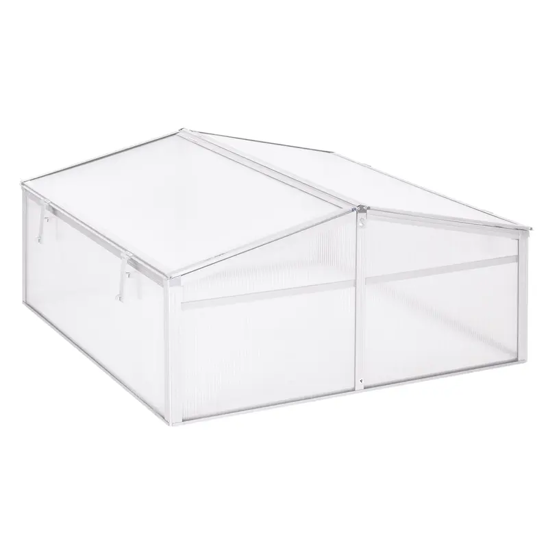 100 x 100 x 48 cm Adjustable Roof Greenhouse with Transparent PC Panels