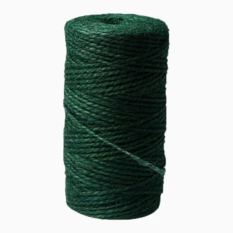 100g Green-Dyed Jute Twine – Biodegradable Spool for Home & Garden Use