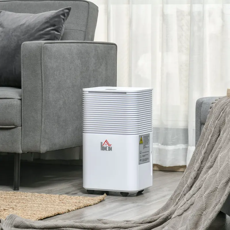 10L/Day Compact Dehumidifier for Laundry Areas & Small Homes