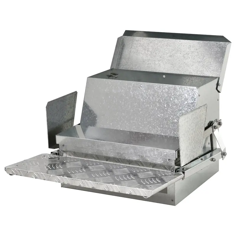 11.5 kg Automatic Chicken Feeder – PawHut Rat-Proof Treadle Model with Galvanized Steel & Aluminum Build