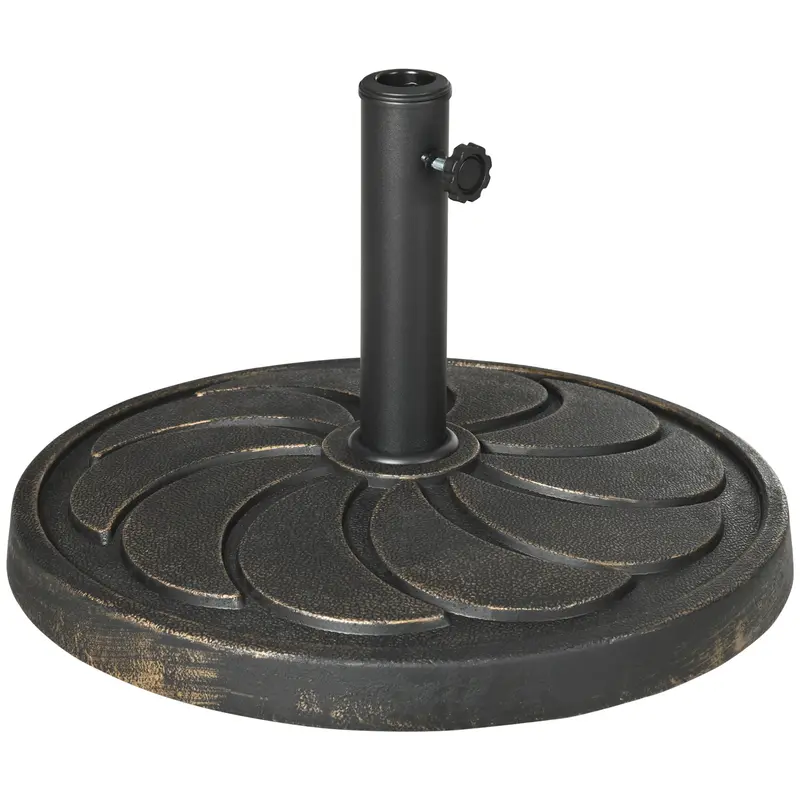 18 kg Resin Garden Umbrella Base – Compact, UV-Stable Weighted Stand
