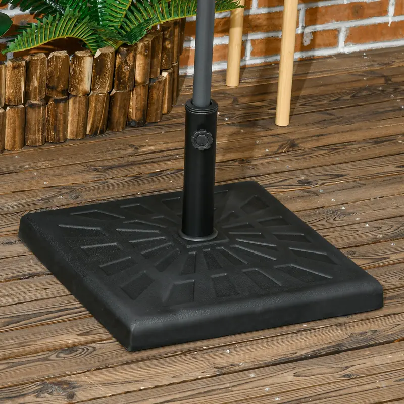 19 kg Resin Parasol Weight Base – Weather-Resistant Umbrella Holder for Patios