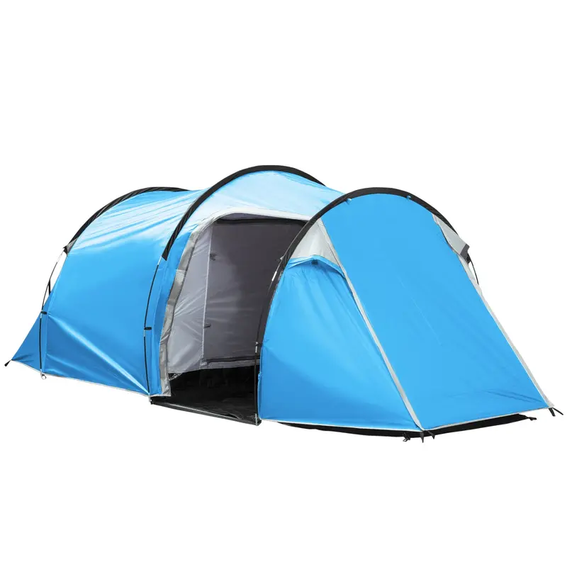 2–3 Person Tunnel Tent with Vestibule – Ventilated, Weatherproof Shelter for Camping & Festivals