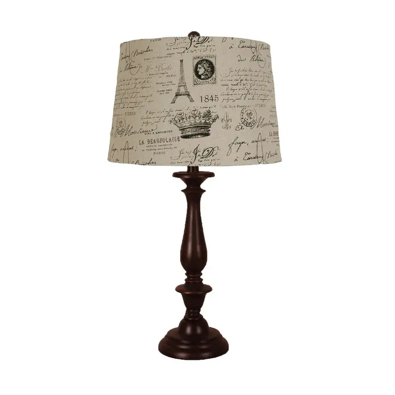 28-Inch Textured Polyresin Table Lamp Set (2 pcs)