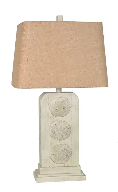 29.25-Inch Sand Dollar Decorative Table Lamp Set (2)