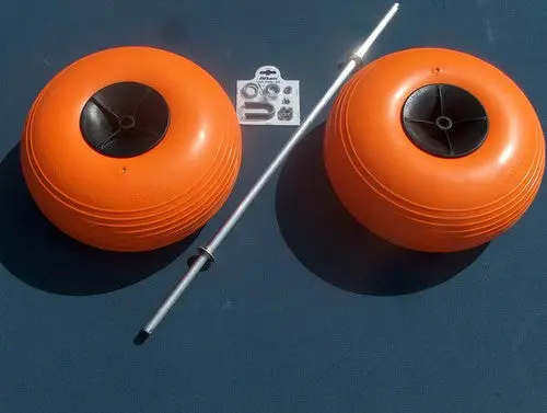 31-Inch Axle Poly Wheel Conversion Kit for Fish N Mate Junior Carts