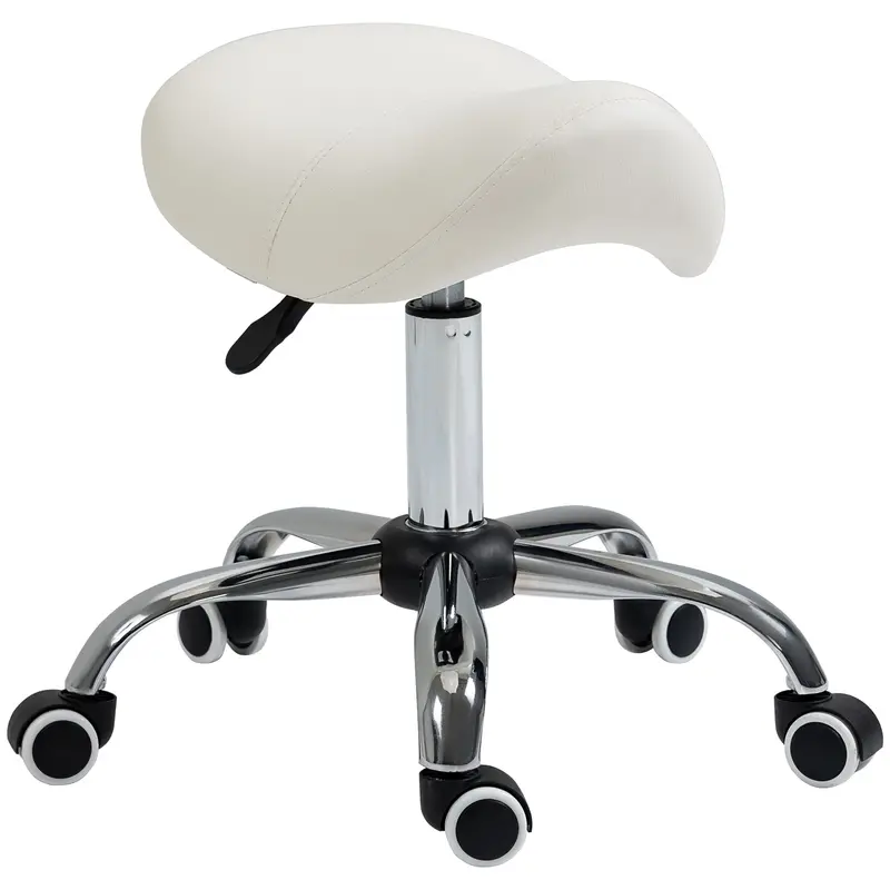 360° Rotating Hydraulic Cosmetic Stool – Height Adjustable Salon Chair