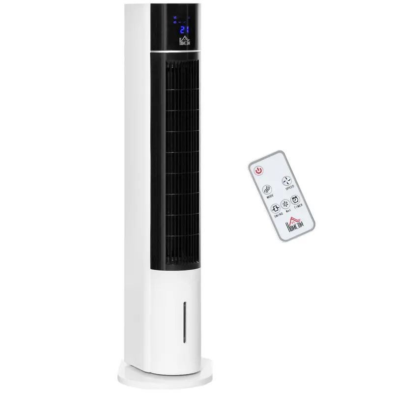 3L Evaporative Air Cooler – 3-Speed Oscillating Unit with Timer & Remote (White/Black)