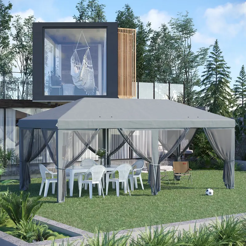 3m x 6m Pop-Up Canopy Tent – Instant Setup Outdoor Shelter