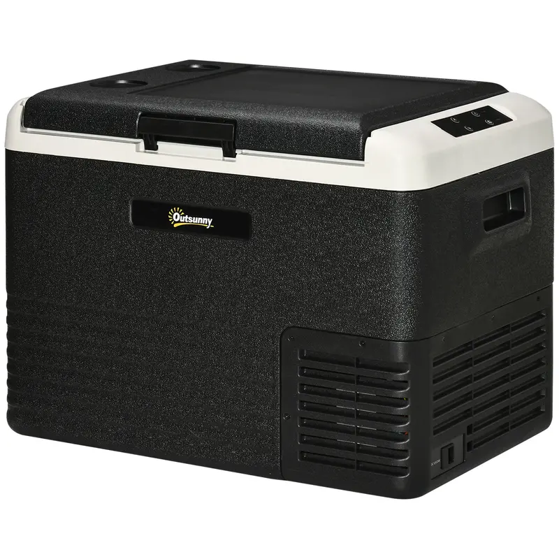 40L Portable Car Refrigerator – 12V/24V Compressor Cooler for Road Trips & Camping