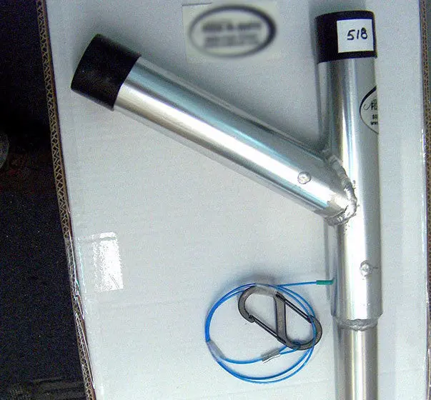 45° Adjustable Rod Holder for Beach Fishing Carts