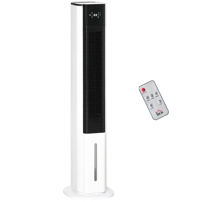 6L High-Capacity Evaporative Air Cooler – 3-Speed Oscillation, Timer & Remote (White)