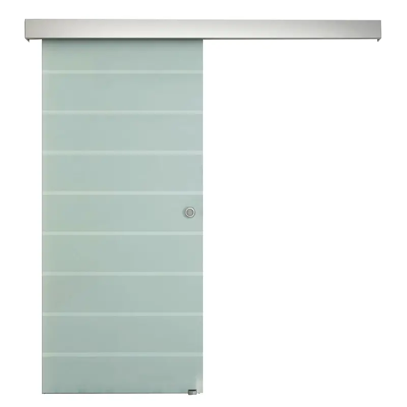 90 cm Sliding Glass Door Kit with Track and Hardware Included