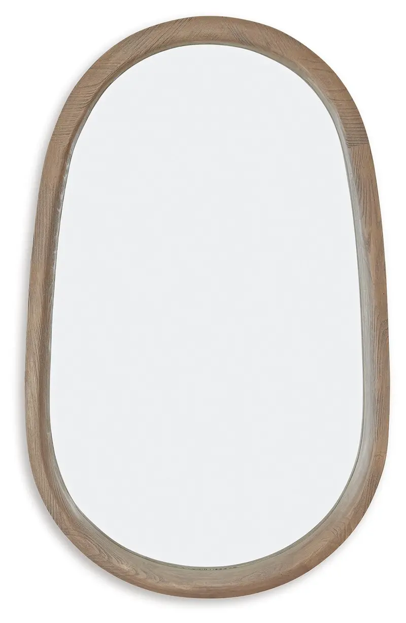 Aarilynn Ornate Accent Mirror in Antique Brown Finish