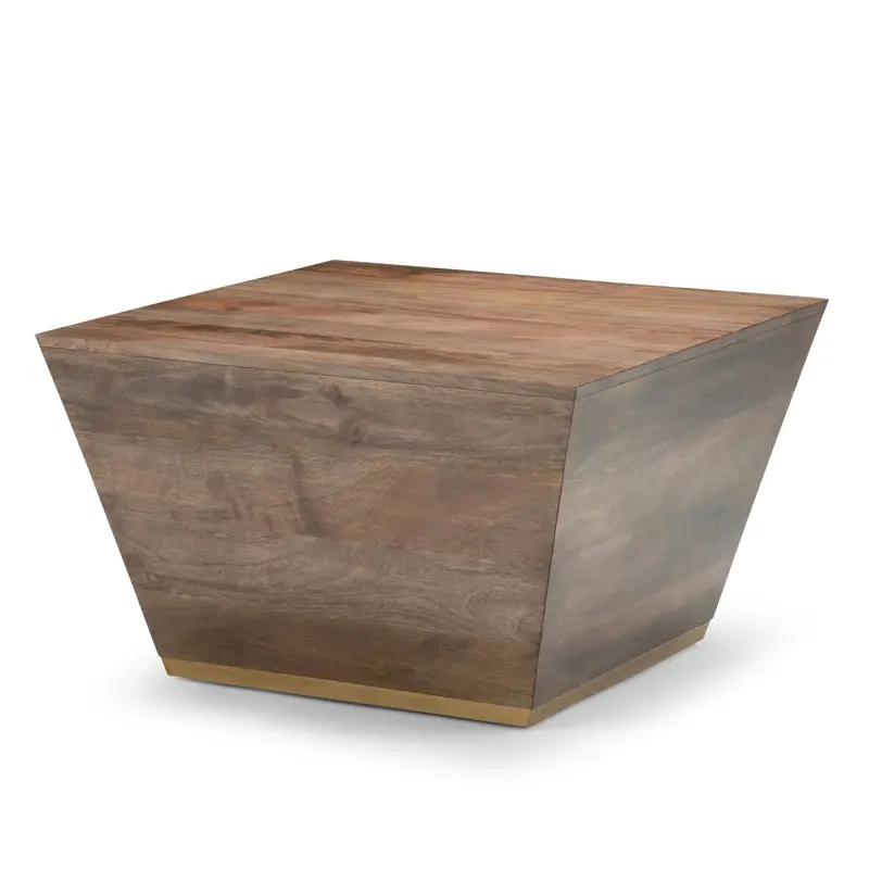Abba Solid Wood Coffee Table, Handcrafted Design