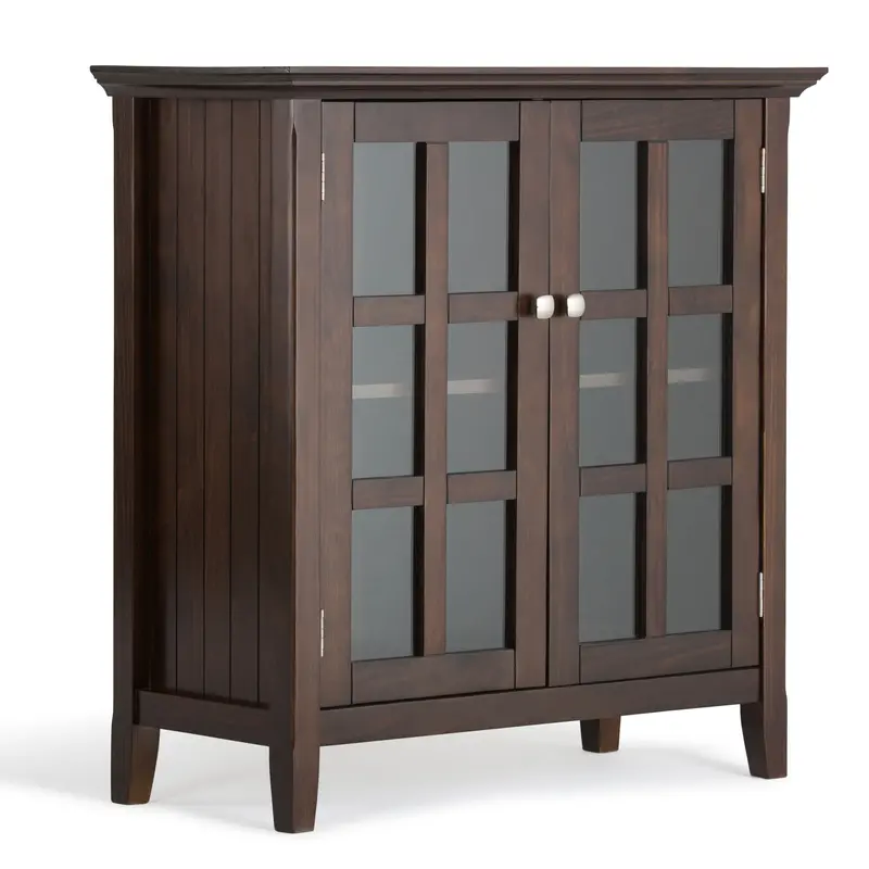 Acadian Brunette Brown Low Storage Cabinet