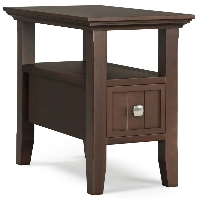 Acadian End Table – Compact Nightstand with Drawer Storage