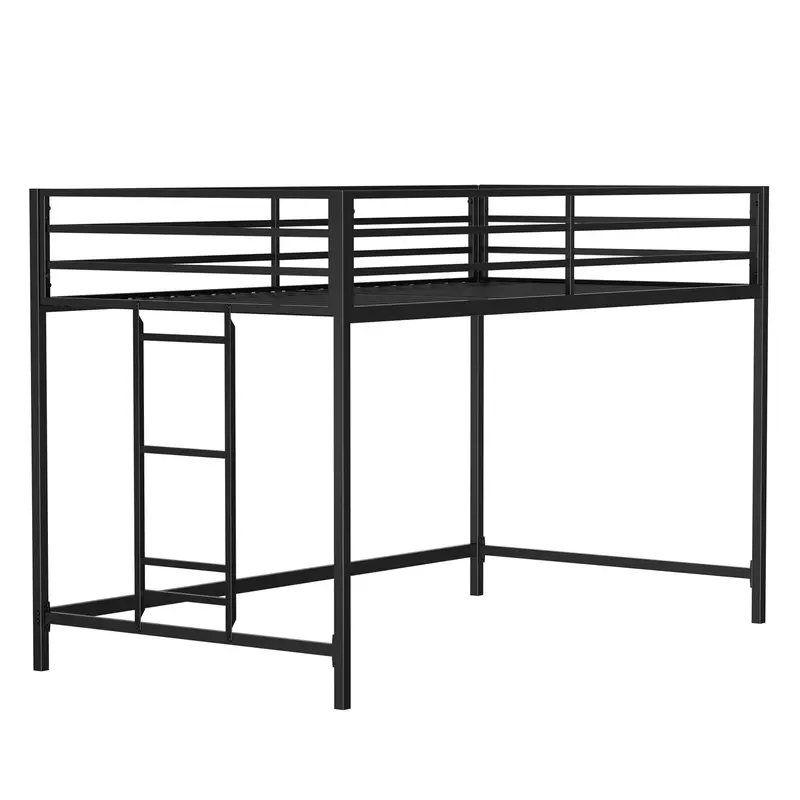 Adam Twin Loft Bunk Bed in Black