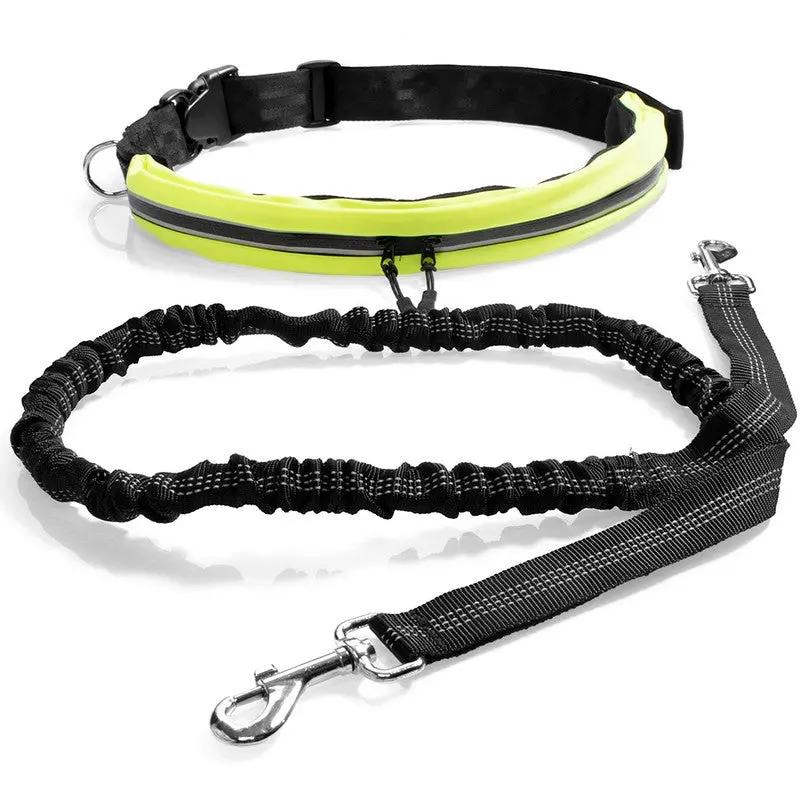 Adjustable Dog Running Belt & Leash Combo – Reflective Design by Outpaws