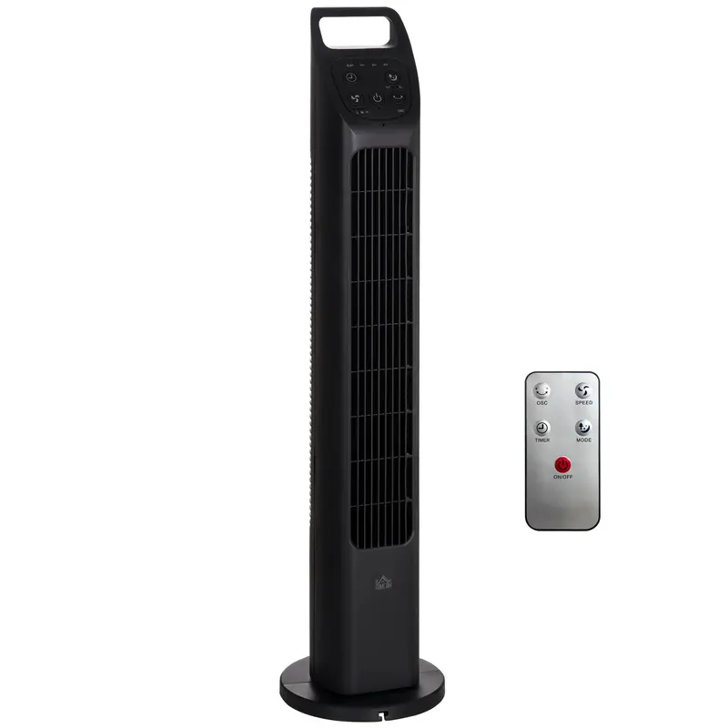 Adjustable Oscillating Tower Fan with Remote