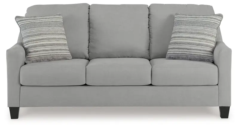 Adlai Queen-Size Sofa Sleeper in Shadow Gray Fabric