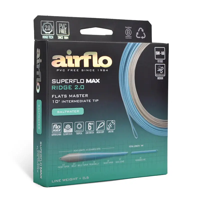 Airflo Superflo Max Ridge 2.0 Flats Master Line with Intermediate Tip – Brand New