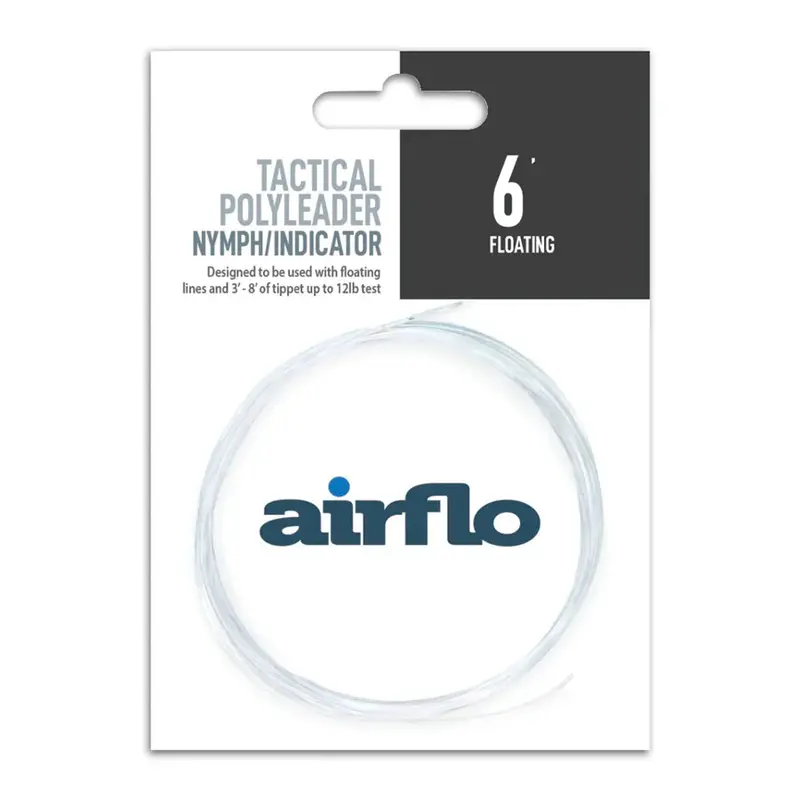 Airflo Tactical Polyleader – Nymph & Indicator Taper, 6-Foot, Clear