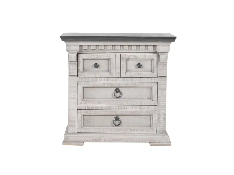 Alamo Nightstand Featuring Rustic Elegance and Functional Storage