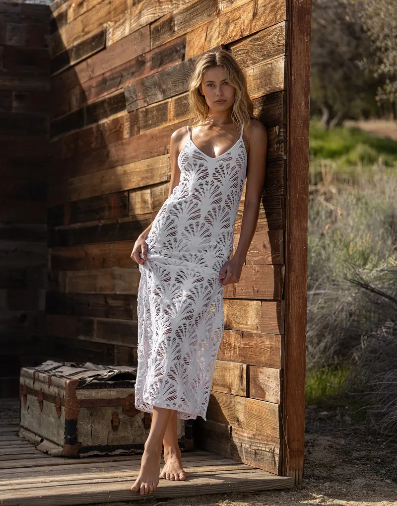 Alana White Maxi Dress
