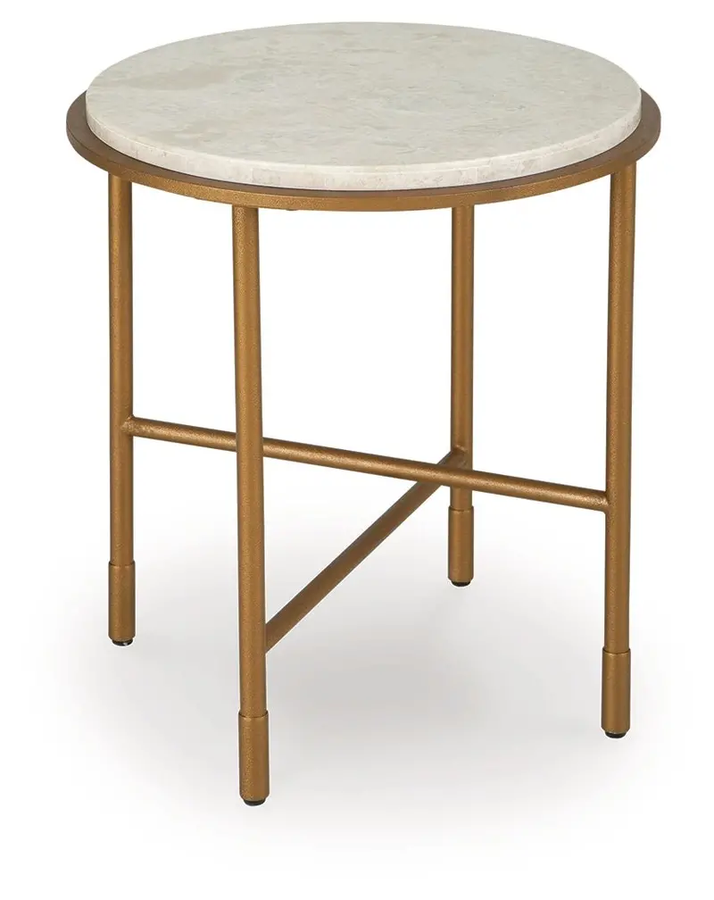 Alben Round Coffee or Accent Table with Sleek Profile
