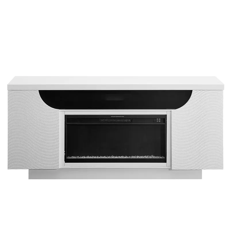 Alessia Electric Fireplace with Customizable LED Flames