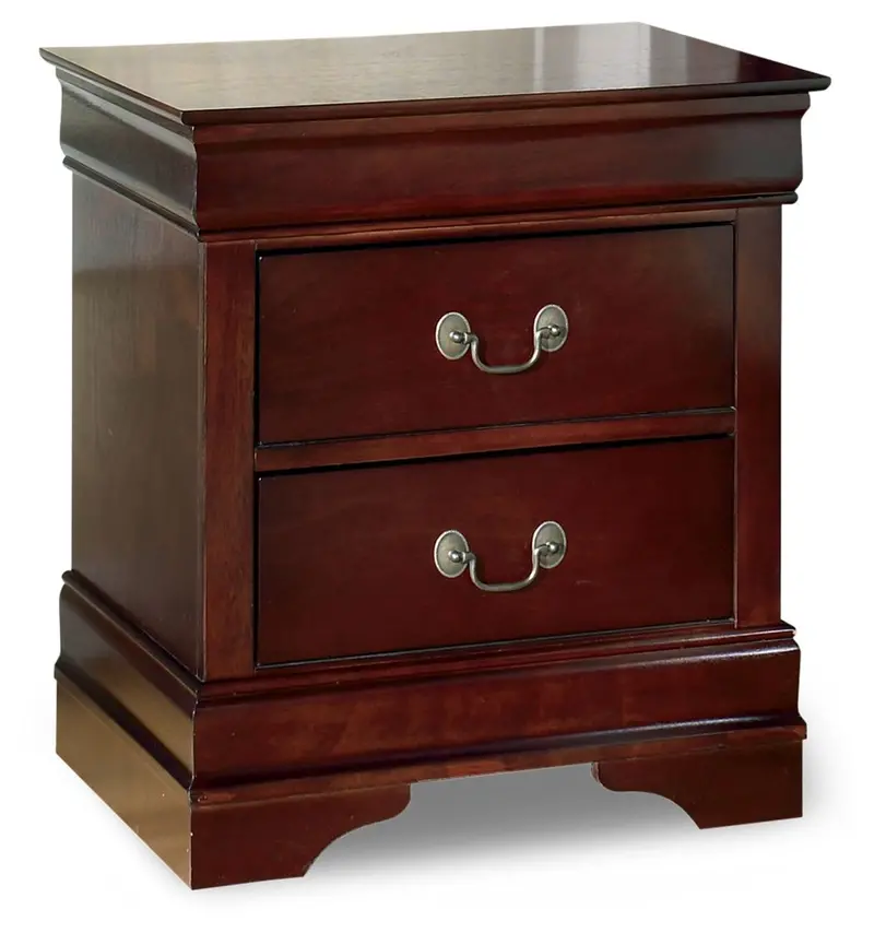 Alisdair Reddish-Brown Two-Drawer Nightstand