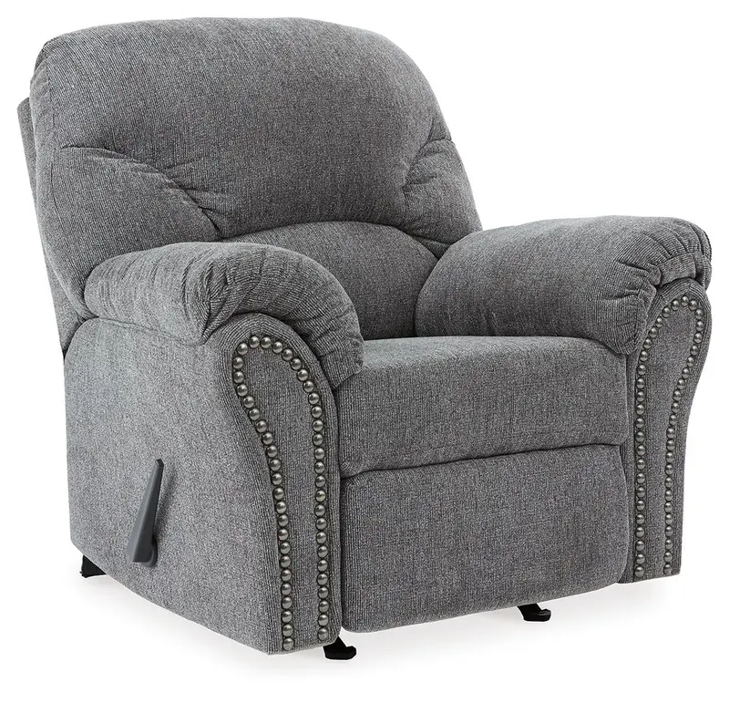 Allmaxx Pewter-Tone Rocker Recliner
