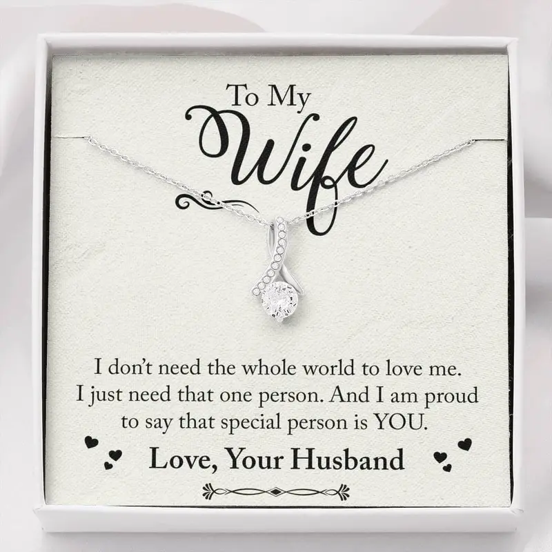 ‘Alluring Beauty’ Necklace – Elegant Gift ‘To My Wife’