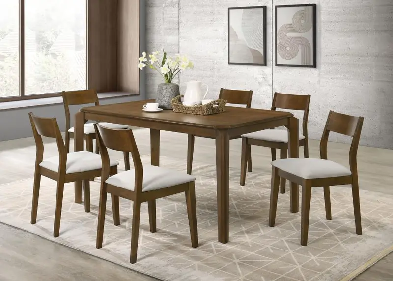 Almonte Rectangular Dining Table Set with Chairs