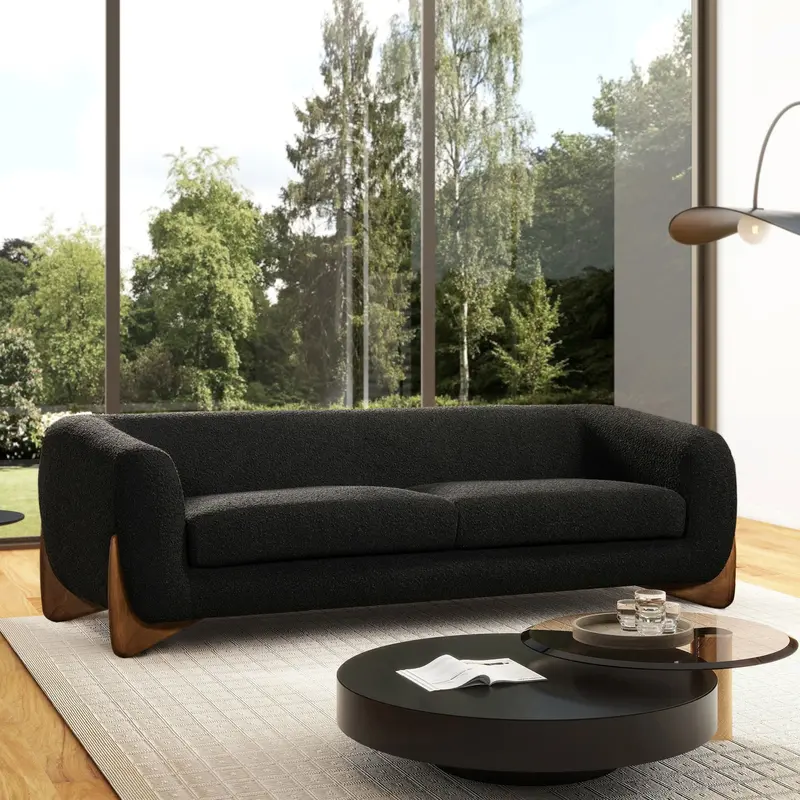 Alpine Luxe Sherpa-Upholstered Sofa