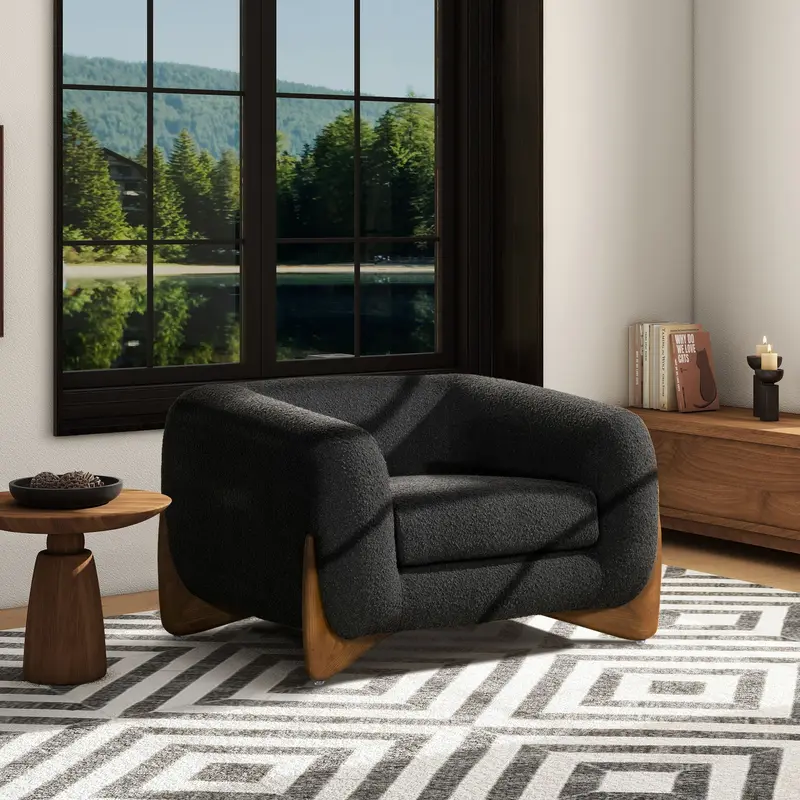 Alpine Sherpa Accent Armchair