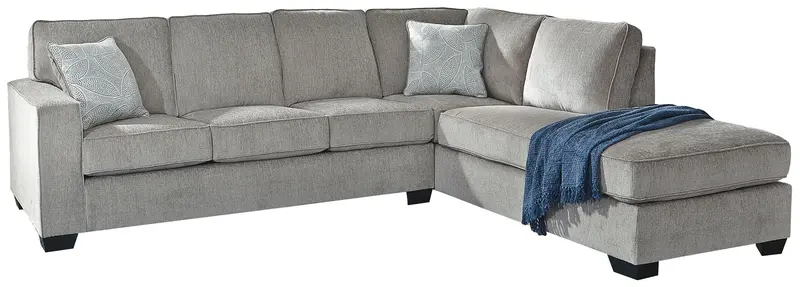 Altari Metallic-Alloy Sleeper Sectional – Right-Arm Facing Corner Sofa