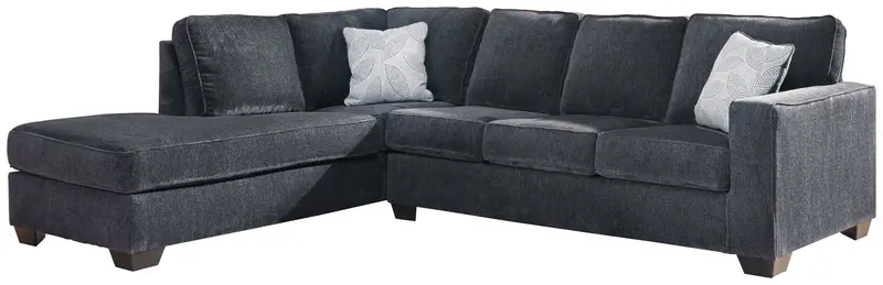Altari Slate Sleeper Sectional Sofa – Right-Arm Corner Chaise with Built-In Bed