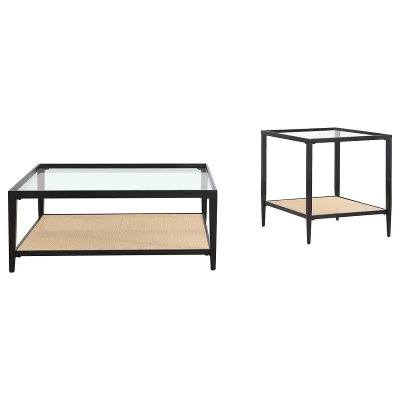 Amherst Black Coffee Table and End Table Set