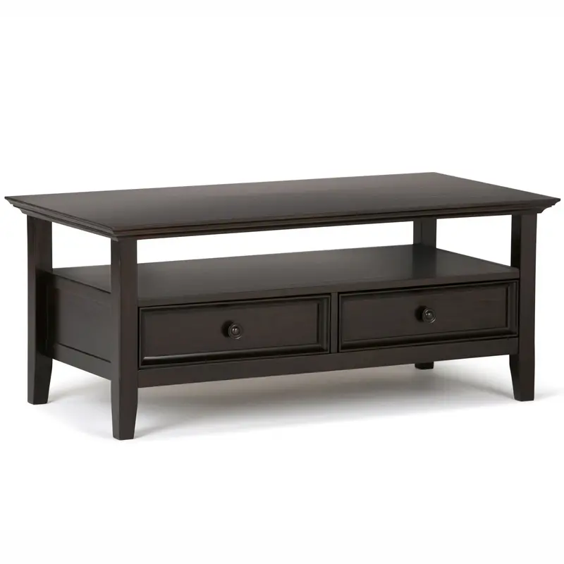 Amherst Hickory-Brown Coffee Table with Rustic Elegance