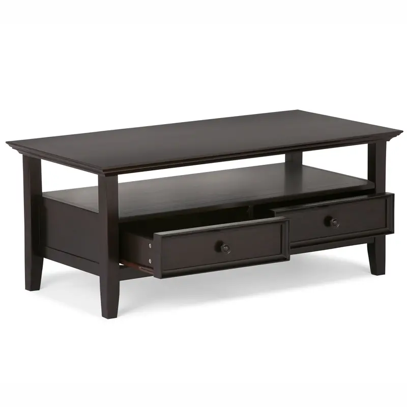Amherst Hickory-Brown Coffee Table with Rustic Elegance