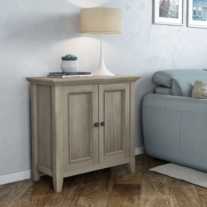 Amherst Low Profile Storage Cabinet – Compact Handcrafted Media or Entryway Unit