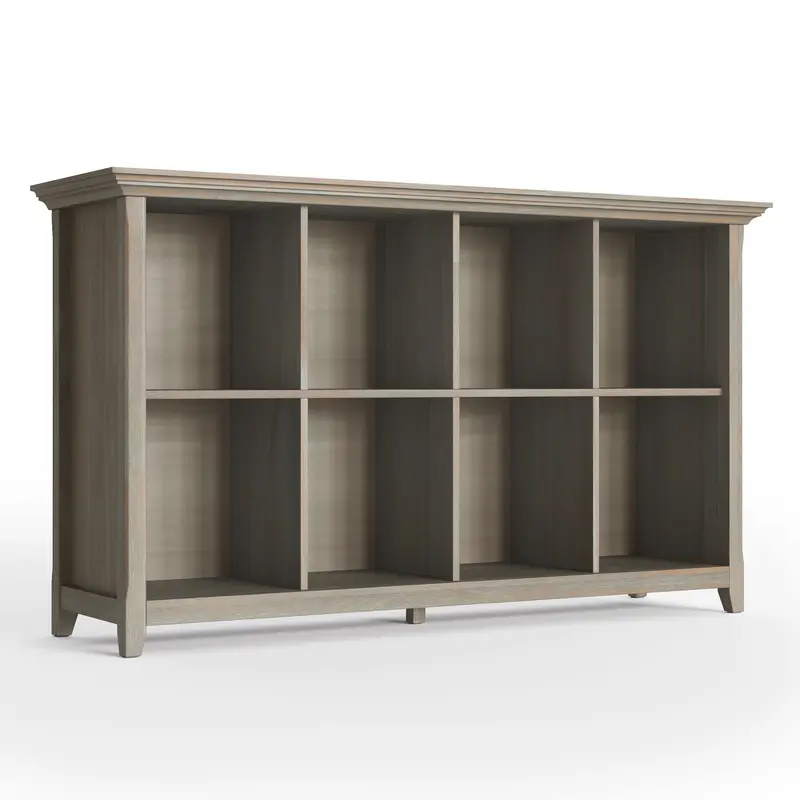 Amherst Open Cube Bookshelf with Storage Compartments