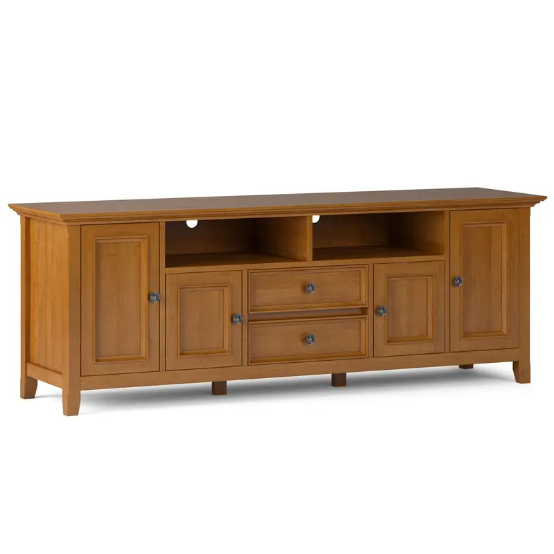 Amherst Wide Handcrafted TV Media Stand with Storage