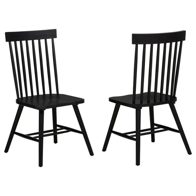 Andrews Windsor Spindle Dining Chairs – Pair