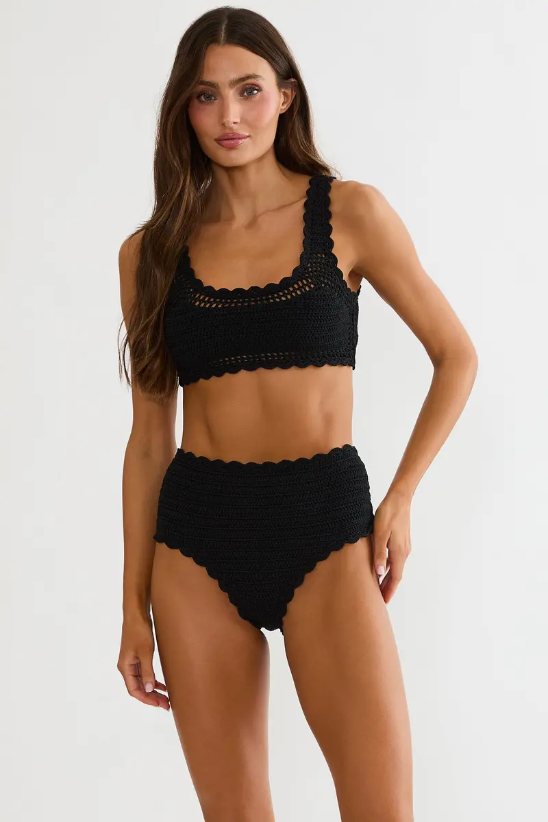 Andy Crochet Crop Top – Classic Black