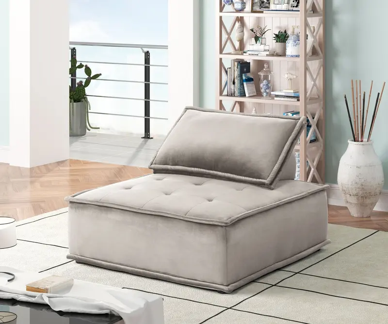 Anna Armless Lounge Chair – Minimalist Seating Option