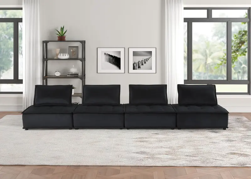 Anna Plush Modular Sofa with Premium Upholstery