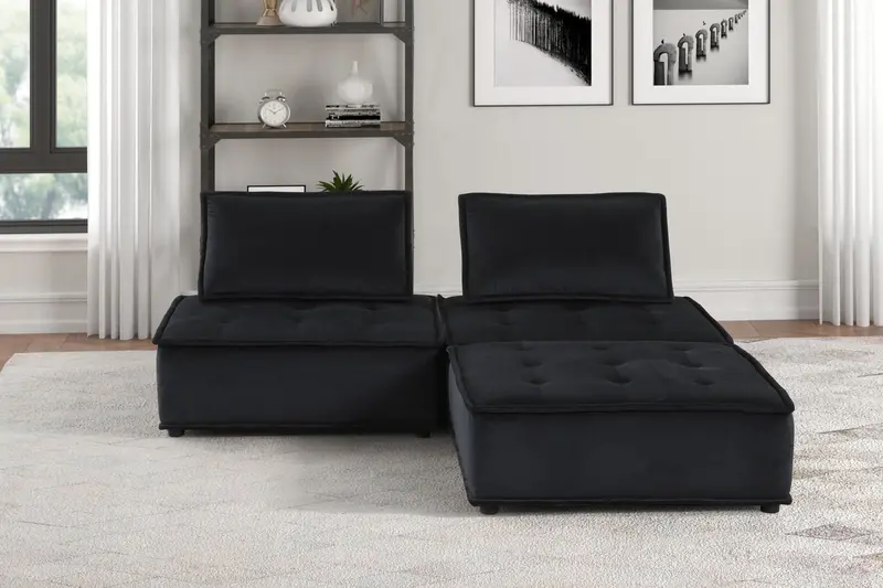 Anna Sectional Ottoman – Armless Lounge Piece